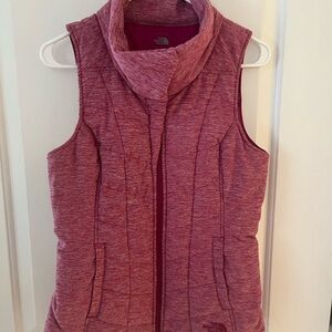 North Face Women’s Pink Puffer Vest size S/P